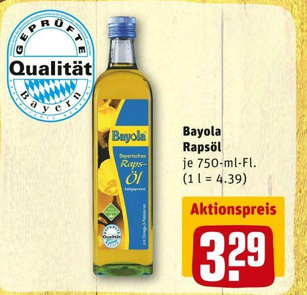 Bayola rapsöl Angebot bei REWE