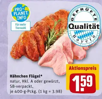 REWE Hähnchen flügel Angebot