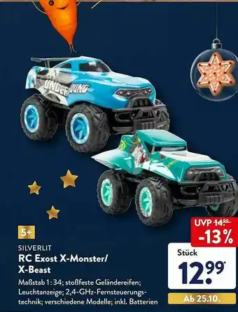 Aldi Nord Silverlit Rc Exost X-monster Oder X-beast Angebot