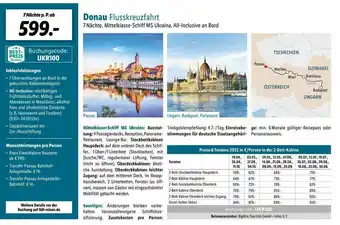 Lidl Reisen Donau Flusskreuzfahrt Angebot