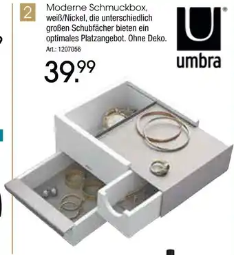 Zurbrüggen Umbra moderne schmuckbox Angebot