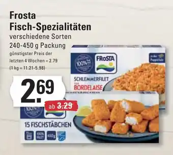 Meyer's Frischemarkt Frosta Fisch-Spezialitäten 240-450 g Packung Angebot