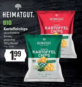 Meyer's Frischemarkt HEIMATGUT BIO Kartoffelchips 125 g Beutel Angebot