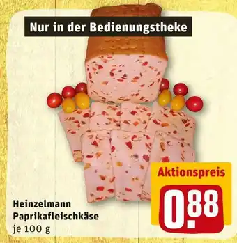 REWE Heinzelmann paprikafleischkäse Angebot