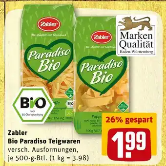 REWE Zabler bio paradiso teigwaren Angebot