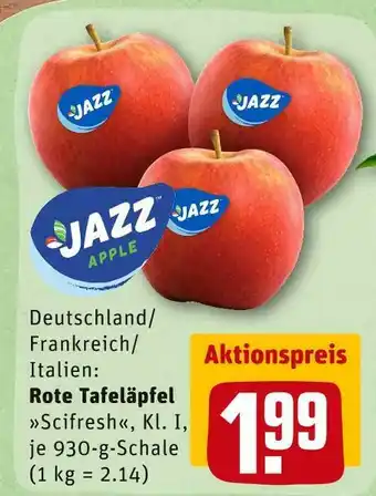 REWE Jazz apple rote tafeläpfel Angebot