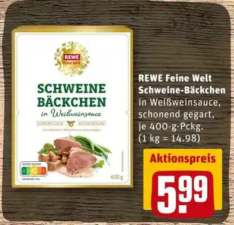 REWE Rewe feine welt schweine-bäckchen Angebot