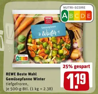 REWE Rewe beste wahl gemüsepfanne winter Angebot