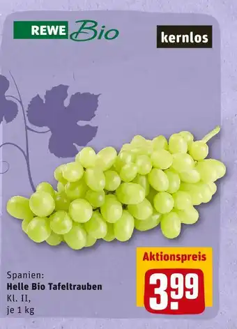 REWE Rewe bio helle bio tafeltrauben Angebot