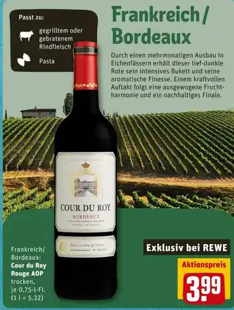 REWE Cour du roy rouge aop rotwein Angebot