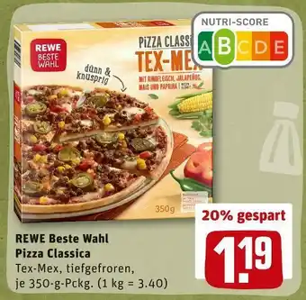 REWE Rewe beste wahl pizza classica Angebot
