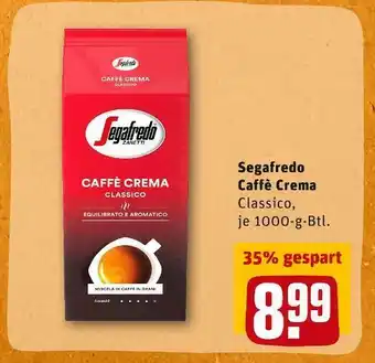 REWE Segafredo caffè crema Angebot