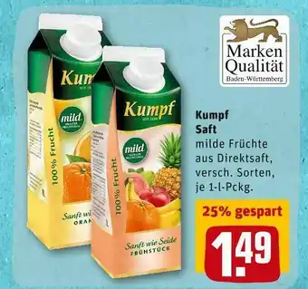 REWE Kumpf saft Angebot