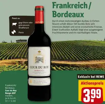 REWE Cour du roy rotwein Angebot