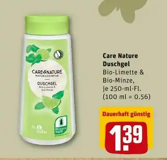 REWE Care nature duschgel Angebot