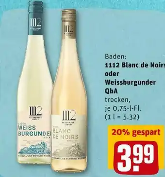 REWE Weißwein Angebot