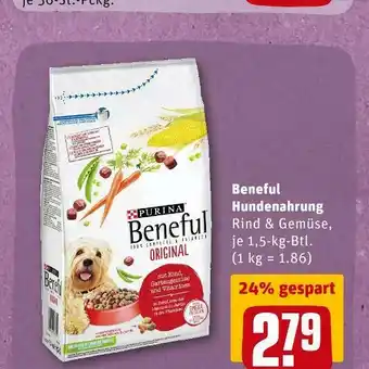 REWE Beneful hundenahrung Angebot