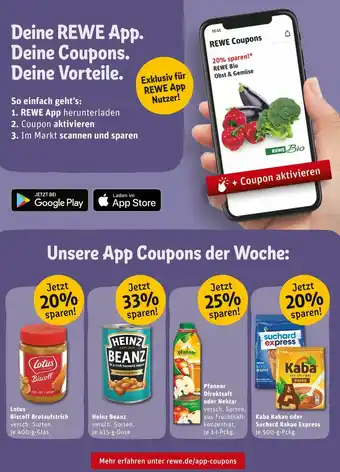 REWE Rewe coupons Angebot