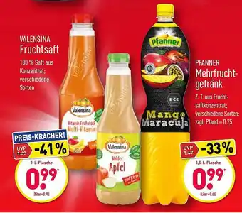 Aldi Nord Valensina Fruchtsaft Oder Pfanner Mehrfruchtgetränk Angebot