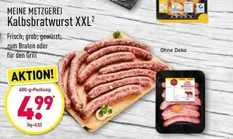 Aldi Nord Meine Metzgerei Kalbsbratwurst XXL 600g Angebot