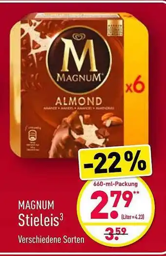 Aldi Nord Magnum Stieleis 660ml Angebot