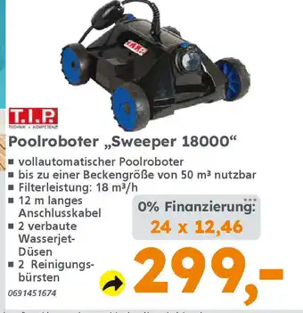 Globus Baumarkt T.I.P. Poolroboter,,Sweeper 18000" Angebot