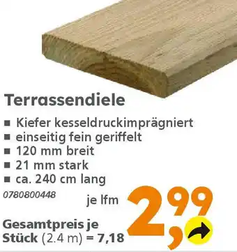 Globus Baumarkt Terrassendiele Angebot