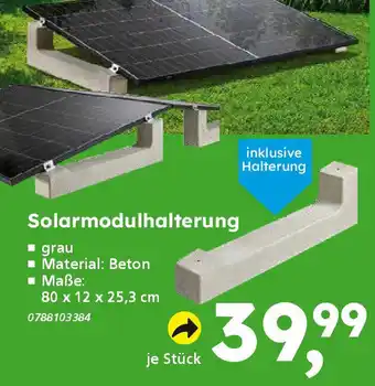Globus Baumarkt Solarmodulhalterung Angebot