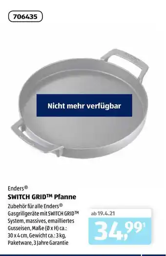 Aldi Süd Enders Switch Grid Pfanne Angebot