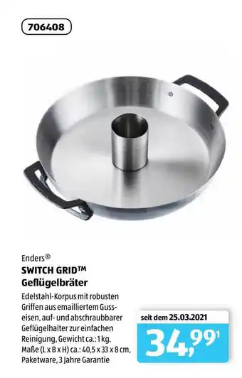 Aldi Süd Ender Switch Grid Geflügelbräter Angebot