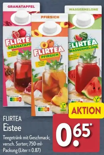 Aldi Nord FLIRTEA Eistee 750 ml Packung Angebot