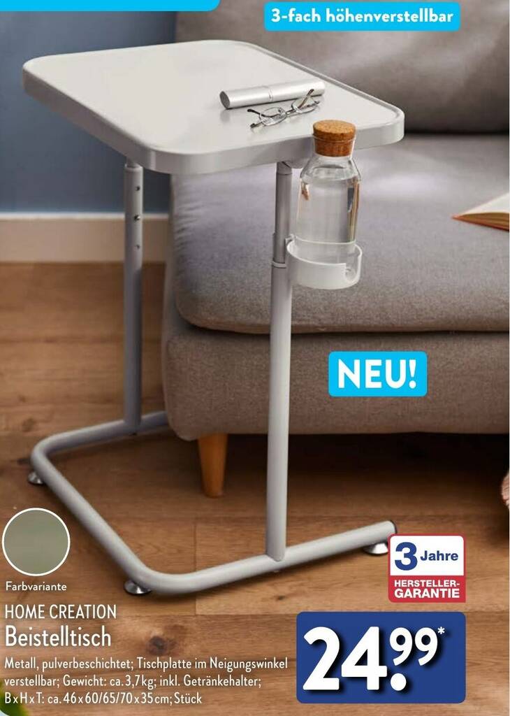 HOME CREATION Beistelltisch Angebot bei Aldi Nord