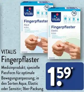 Aldi Nord VITALIS Fingerpflaster Angebot