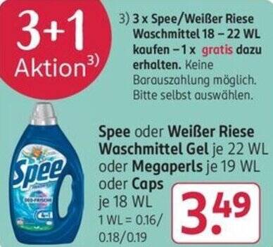 Lot De 4x Spee 24h Deo Frais Kick 4in1 Puissance Caps - 18 Lessives - Fabriqué En Allemagne