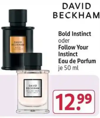 Rossmann DAVID BECKHAM Bold Instinct oder Follow Your Instinct Eau de Parfum 50 ml Angebot