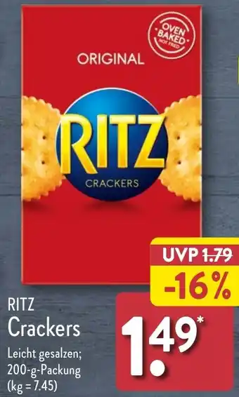 Aldi Nord RITZ Crackers 200 g Packung Angebot