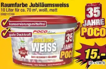 Poco POCO line Raumfarbe Jubiläumsweiss 10 Liter Angebot