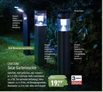 Aldi Nord Lightzone Solar Gartenleuchte Angebot