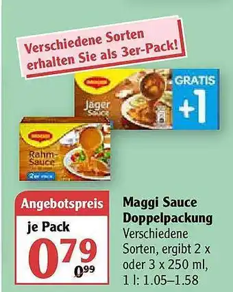 Globus Maggi Sauce Doppelpackung Angebot