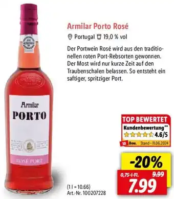 Lidl Armilar Porto Rosé 0,75 L-Fl. Angebot