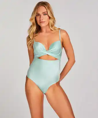 Hunkemöller Hunkemöller Badeanzug Shaping Sydney Blau Angebot