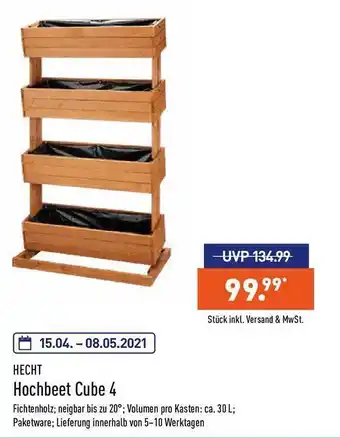 Aldi Nord Hecht Hochbeet Cube 4 Angebot