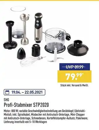 Aldi Nord Shg Profi-stabmixer Stp2020 Angebot