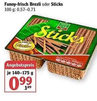 Globus Funny-frisch Brezli Oder Sticks Angebot