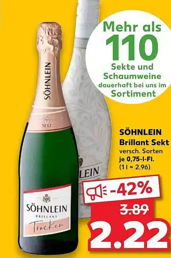 Kaufland Söhnlein Brillant Sekt 0,75L Angebot