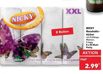 Kaufland Nicky Haushaltstücher Angebot