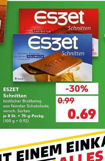 Kaufland Eszet Schnitten 75g Angebot