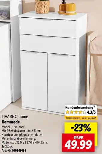 Lidl LIVARNO home Kommode Angebot