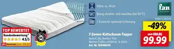 Lidl f.a.n. 7-Zonen-Kaltschaum Topper Angebot