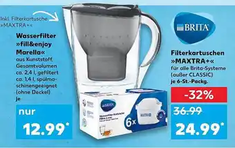 Kaufland Wasserfilter >Fill&enjoy Marella< Angebot